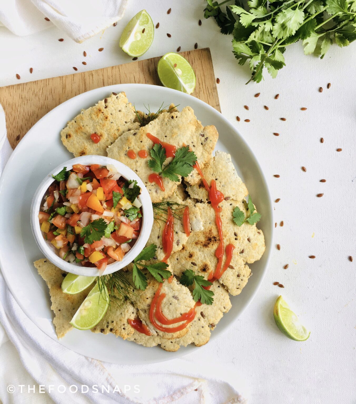 Homemade Glutenfree Oats Flour Tortillas with Salsa TheFoodSnaps