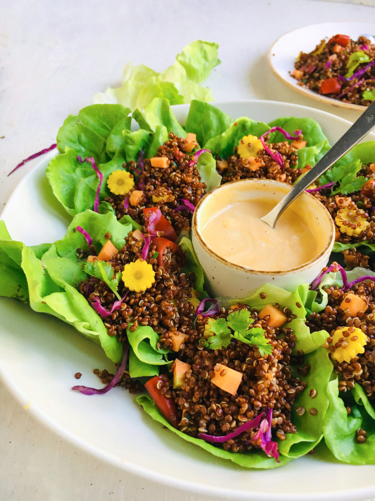 Butterhead Lettuce Quinoa Cups TheFoodSnaps