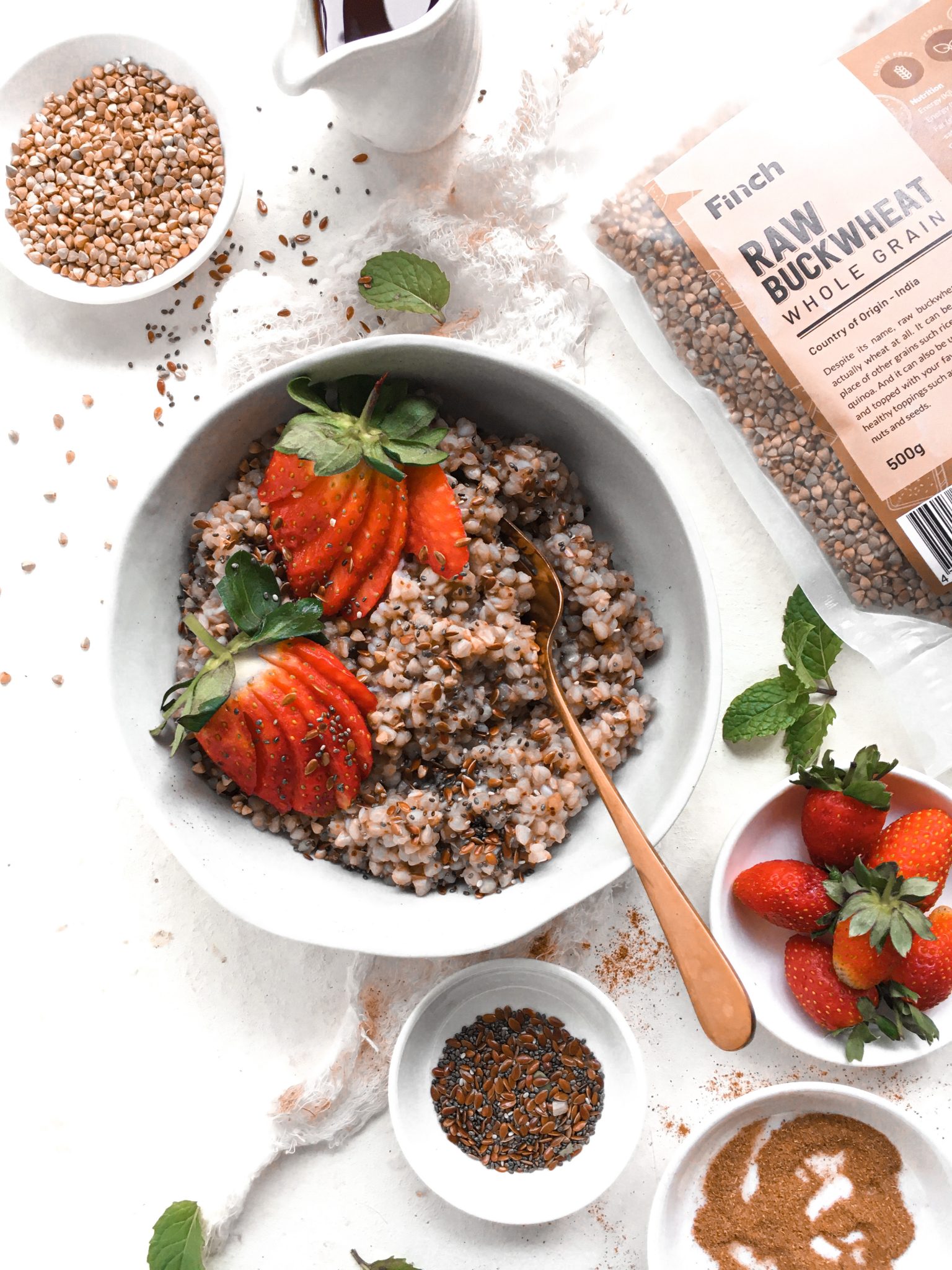 Overnight Buckwheat (Groats ) Porridge TheFoodSnaps